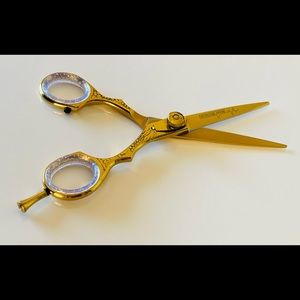Professional Hair Stylists Scissor Gold Color Premium Grade Steel